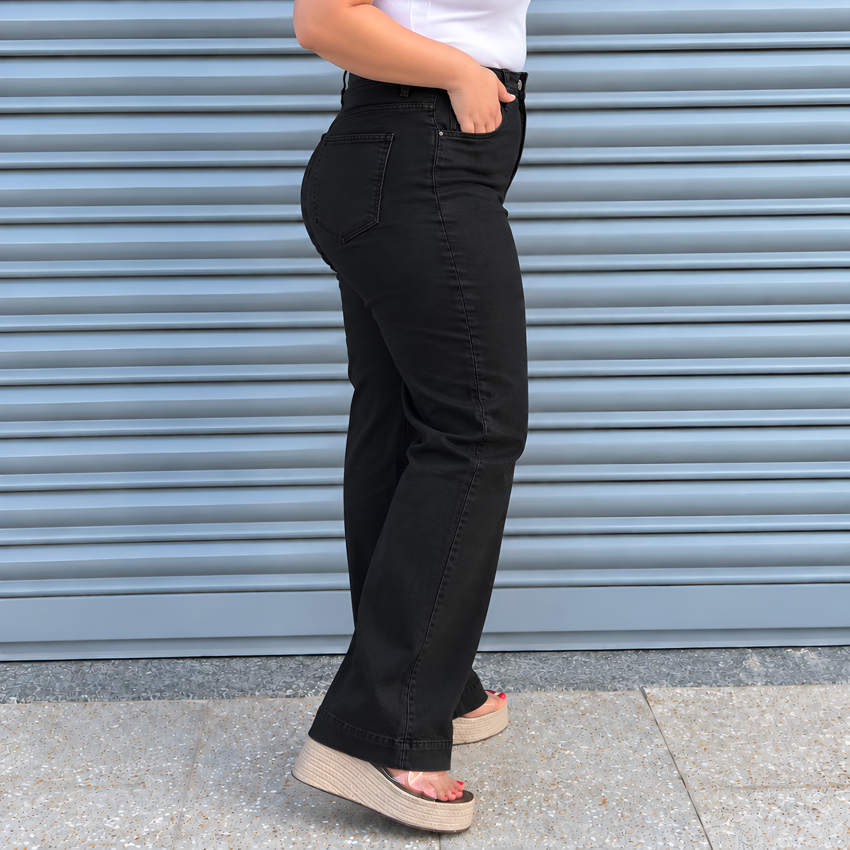 Baggy avec ourlet Grande taille