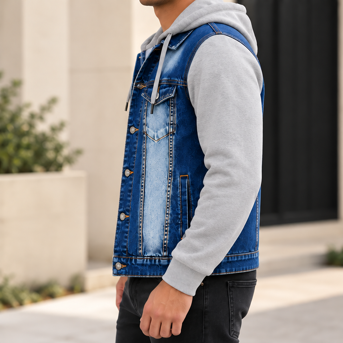 Blouson Plâtrier Homme à Capuche