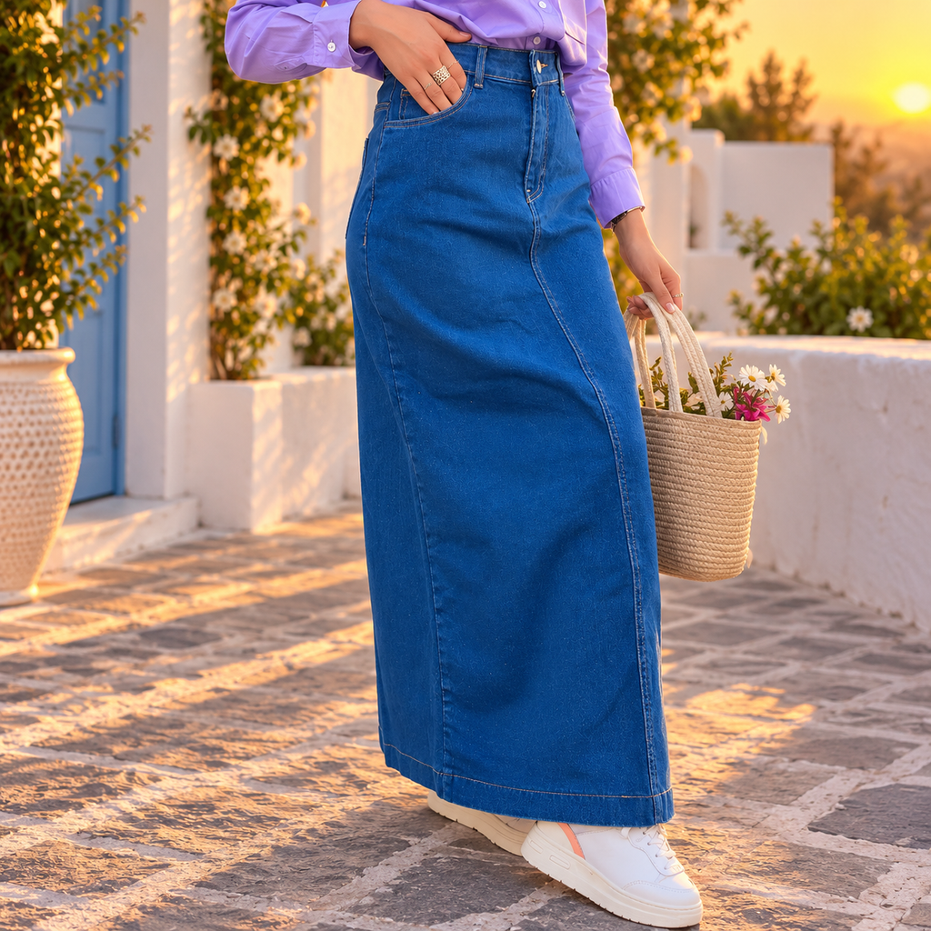 Jupe denim