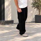 Jean baggy à poche marteau