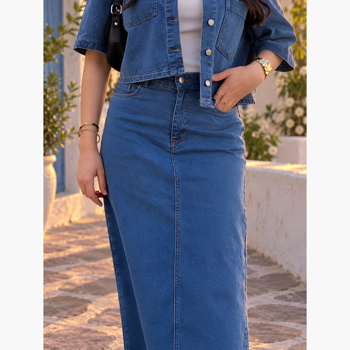 Jupe denim