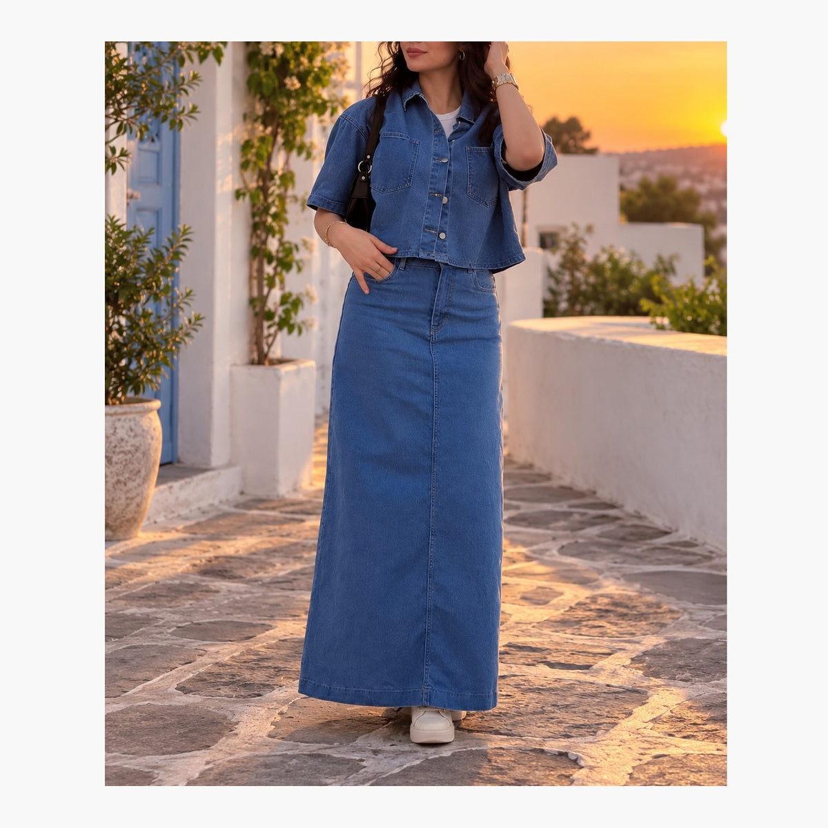 Jupe denim